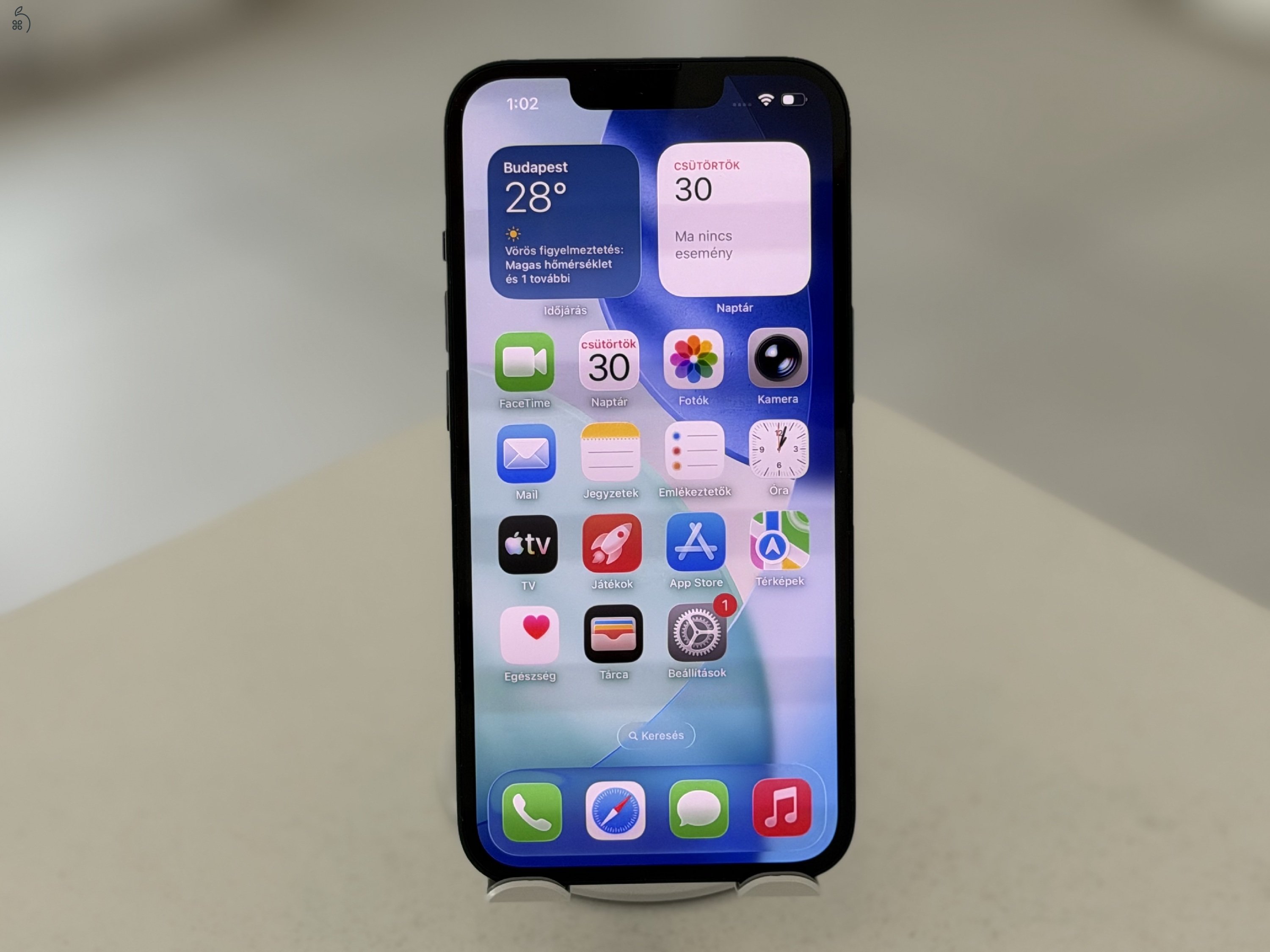 iPhone 13 128GB Független Mint Az Új/1 hónap gar./Akku 100%/p4967