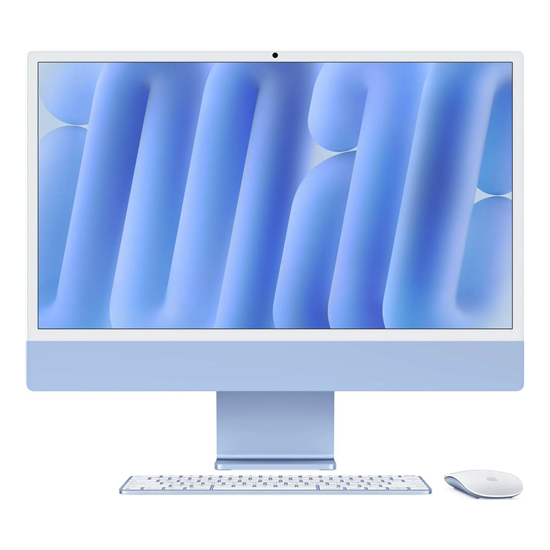 Apple IMAC 24: Blue/M4 10C CPU/ 10C GPU/16GB/256GB/NANO-TEXTURE-MAG NUM KB CTO