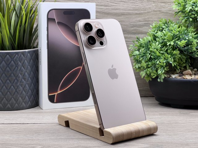 Hibátlan iPhone 16 Pro Max desert Titanium 256GB 2 ÉV Garanciával 91%
