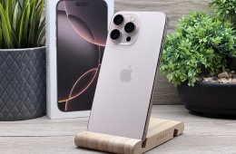 Hibátlan iPhone 16 Pro Max desert Titanium 256GB 2 ÉV Garanciával 91%