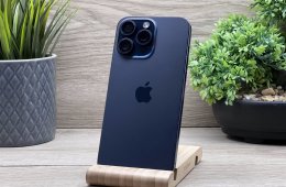 iPhone 15 Pro Max Blue Titanium 256GB 2 ÉV Garanciával 90%