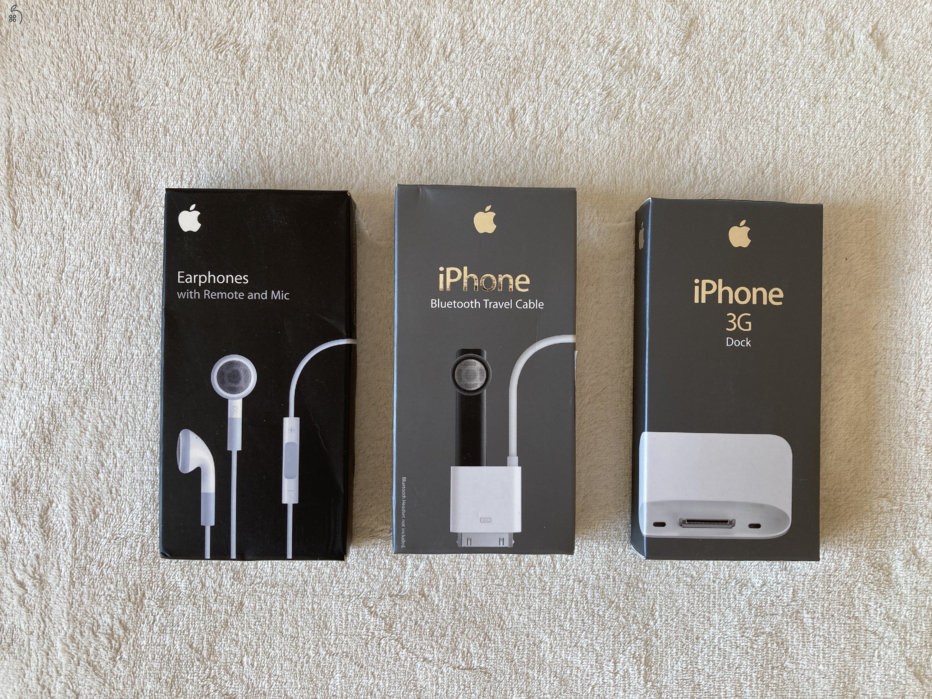 Iphone headset, dokkoló ÚJ eredeti bontatlan gyüjtőknek