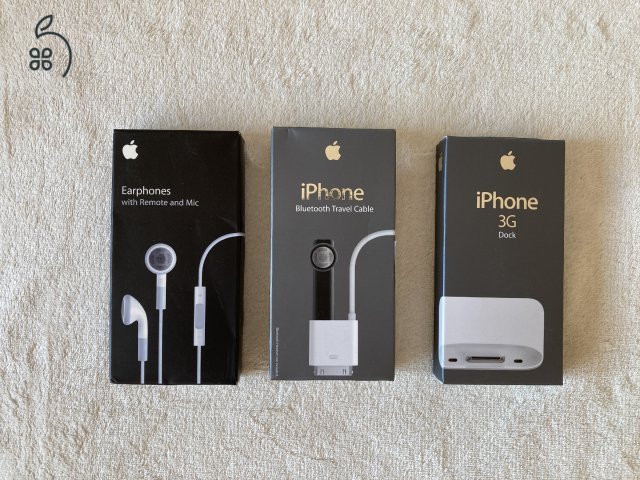 Iphone headset, dokkoló ÚJ eredeti bontatlan gyüjtőknek