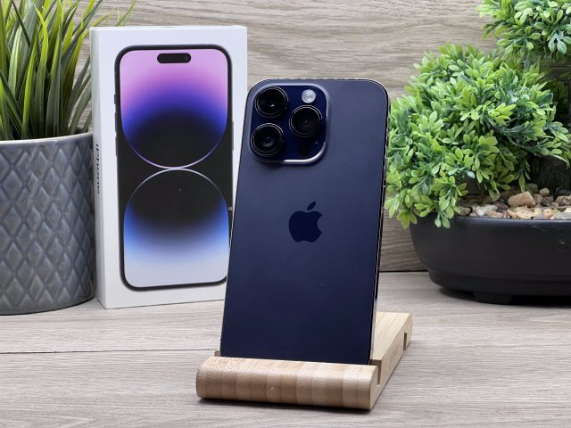 Hibátlan iPhone 14 Pro Deep Purple 256GB 2 ÉV Garanciával 91%