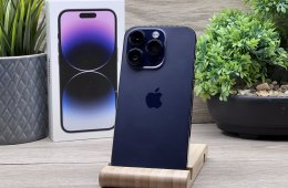Hibátlan iPhone 14 Pro Deep Purple 256GB 2 ÉV Garanciával 91%