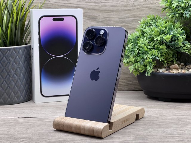 Hibátlan iPhone 14 Pro Deep Purple 256GB 2 ÉV Garanciával 91%