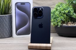 iPhone 15 Pro Blue Titanium 128GB 2 ÉV Garanciával 100%