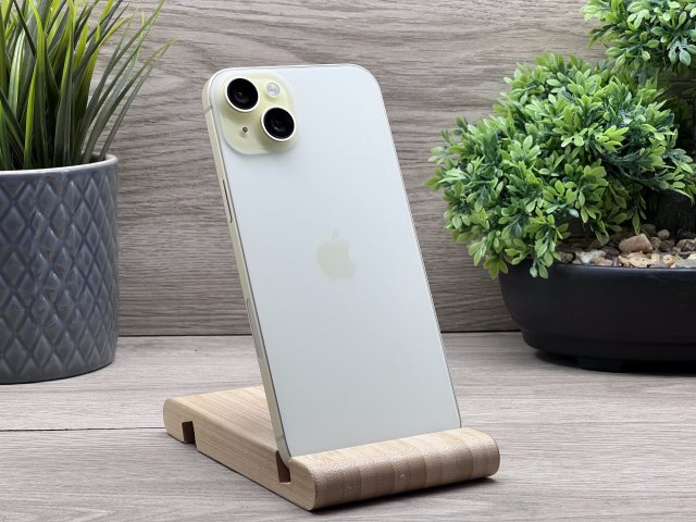 Hibátlan iPhone 15 Plus Yellow 256GB 2 ÉV Garanciával 100%