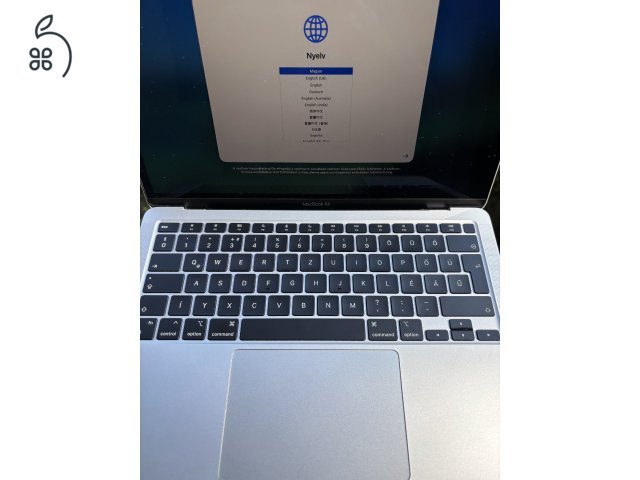 Apple MacBook Air (M1, 2020) 13” 8GB / 512GB, magyar billentyűzet, szép állapot