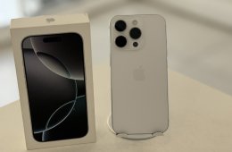 iPhone 16 Pro 256GB Független Mint Az Új/1 hónap gar./Akku 93%/p4971