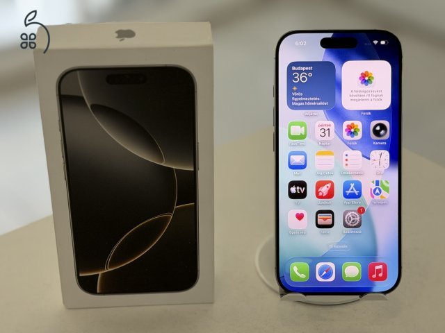 iPhone 16 Pro 256GB Független Hibátlan/1 hónap gar./Akku 90%/p4972