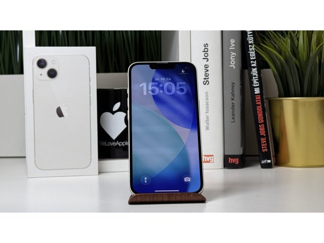 iPhone 13 128GB, Fehér, Független, Számla, 2 Év Garancia, 100%