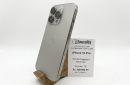 iPhone 16 Pro 256GB natúr titán független akku 91% új kijelző (79) iSzerelés.hu