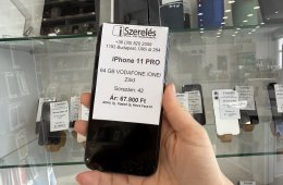 Garanciás | iPhone 11 Pro 64GB One függő, új akku, új kijelző (42) iSzerelés.hu