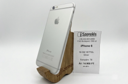 iPhone 6 16GB yettel silver akku 98% (78) iSzerelés.hu