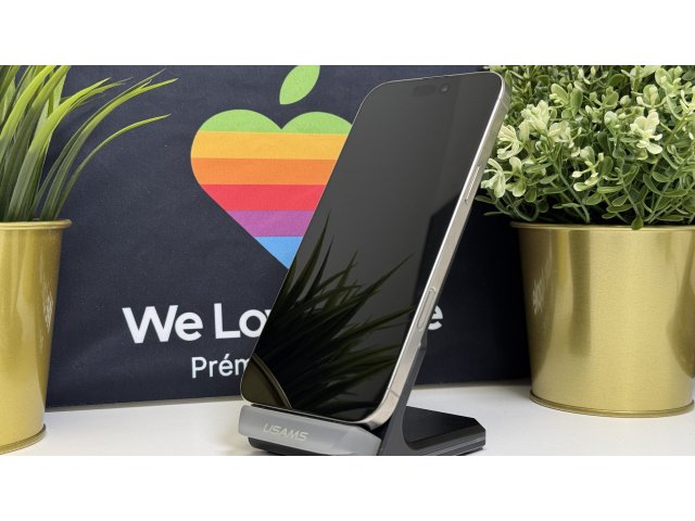 iPhone 16 Pro Max 256GB, Natúr Titán, Független, Számla, 2 Év Garancia, 89%