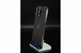 Apple iPhone 15 Pro Max 256 GB Black Titanium 100% akku - 12 HÓ GARANCIA