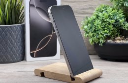Hibátlan iPhone 16 Pro Max Natural titanium 256GB 2 ÉV Garanciával 90%