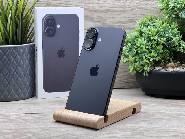 iPhone 16 black 128GB 2 ÉV Garanciával 97%