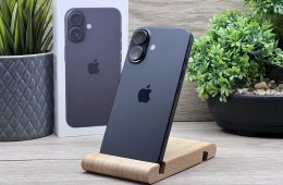 iPhone 16 black 128GB 2 ÉV Garanciával 97%