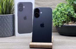 iPhone 16 black 128GB 2 ÉV Garanciával 97%
