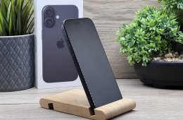 iPhone 16 black 128GB 2 ÉV Garanciával 97%