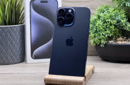 iPhone 15 pro Max Blue Titanium 256GB 2 ÉV Garanciával 92%