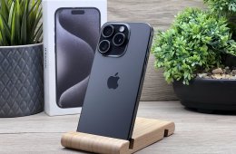 iPhone 15 Pro Black Titanium 256GB 2 ÉV Garanciával 90%