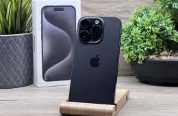 iPhone 15 Pro Black Titanium 256GB 2 ÉV Garanciával 90%