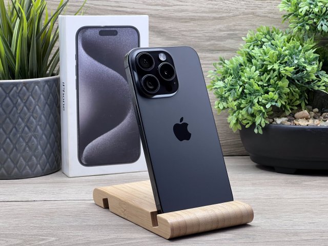 iPhone 15 Pro Black Titanium 256GB 2 ÉV Garanciával 90%