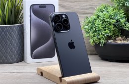 iPhone 15 Pro Black Titanium 256GB 2 ÉV Garanciával 90%