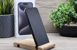 iPhone 15 Pro Black Titanium 256GB 2 ÉV Garanciával 90%