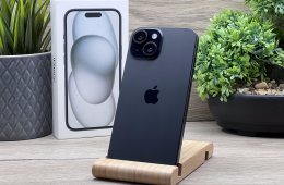 iPhone 15 Black 128GB 2 ÉV Garanciával 100%