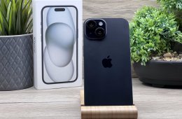 iPhone 15 Black 128GB 2 ÉV Garanciával 100%