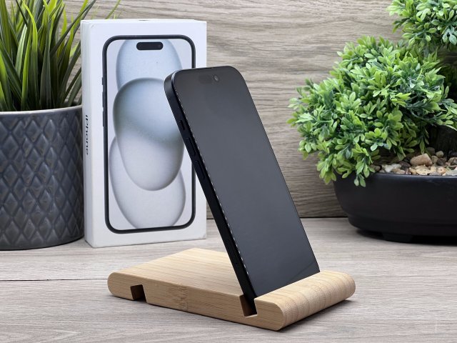 iPhone 15 Black 128GB 2 ÉV Garanciával 100%