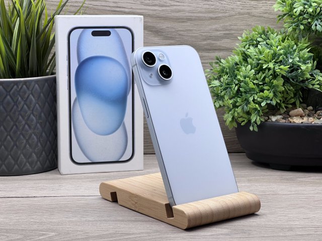 iPhone 15 Blue 256GB 2 ÉV Garanciával 100%