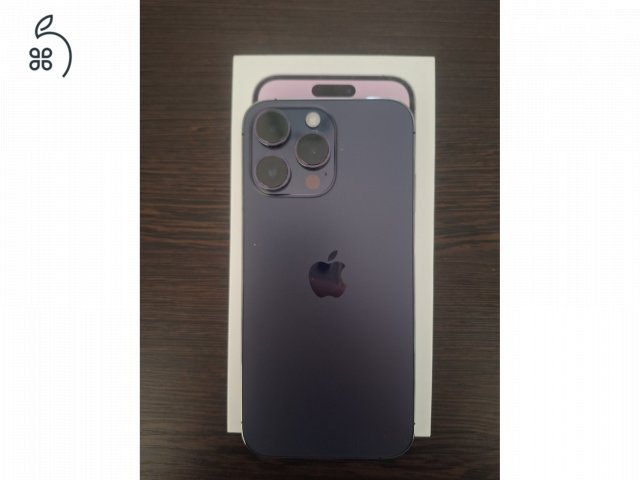 Eladó újszerű iPhone 14 Pro Max 128GB Deep Purple.