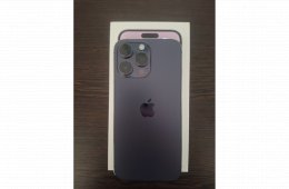 Eladó újszerű iPhone 14 Pro Max 128GB Deep Purple.
