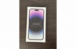 Eladó újszerű iPhone 14 Pro Max 128GB Deep Purple.