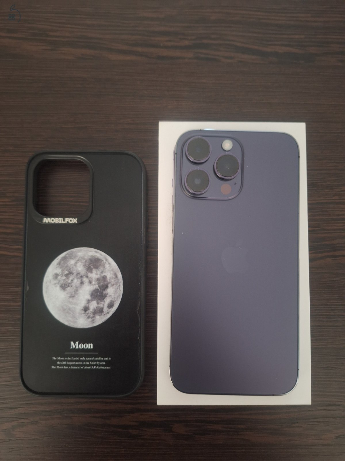 Eladó újszerű iPhone 14 Pro Max 128GB Deep Purple.