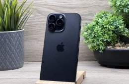 iPhone 15 Pro Max Black Titanium 256GB 2 ÉV Garanciával 91%