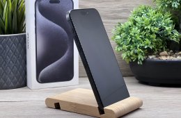 iPhone 15 pro Max Black Titanium 256GB 2 ÉV Garanciával 91%