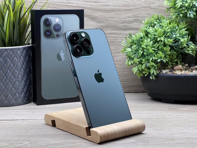 Hibátlan iPhone 13 Pro Alpine Green 256GB 2 ÉV Garanciával 91%