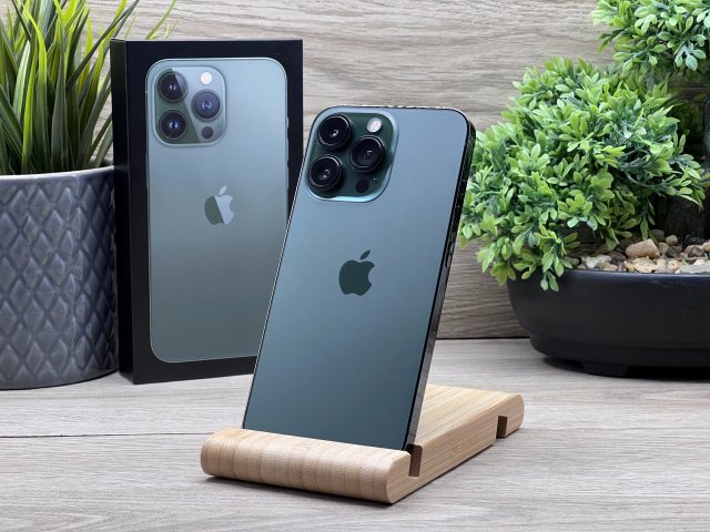 Hibátlan iPhone 13 Pro Alpine Green 256GB 2 ÉV Garanciával 91%