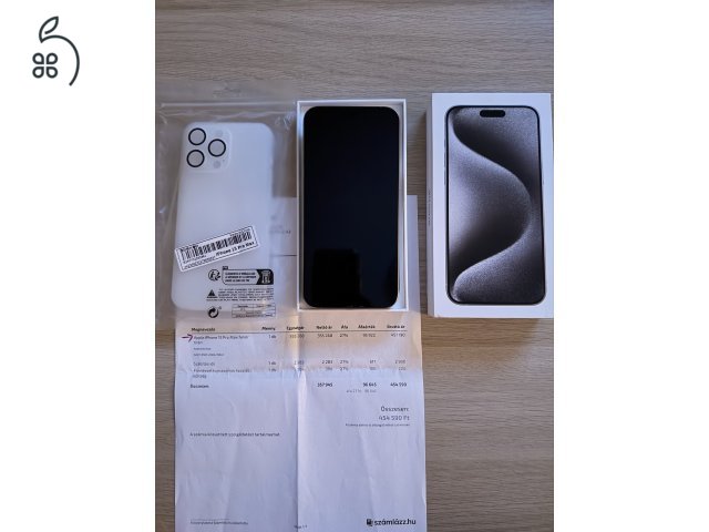 iPhone 15 Pro Max 256 GB – fehér titán
