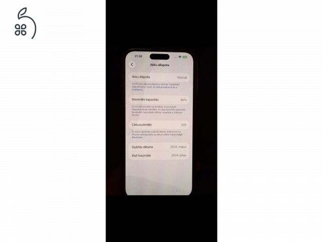 iPhone 15 Pro Max 256 GB – fehér titán