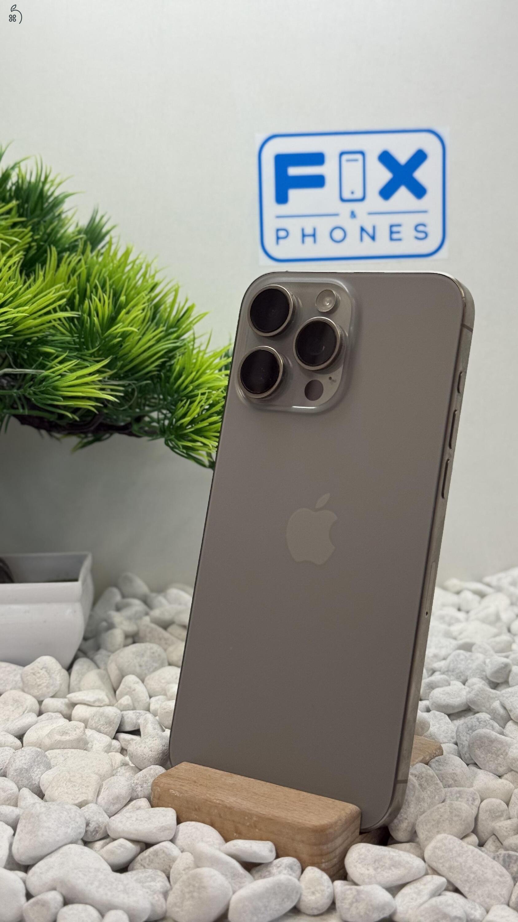 iPhone 15 Pro Max 512GB Független 100% akkumulátor Megkímélt állapot