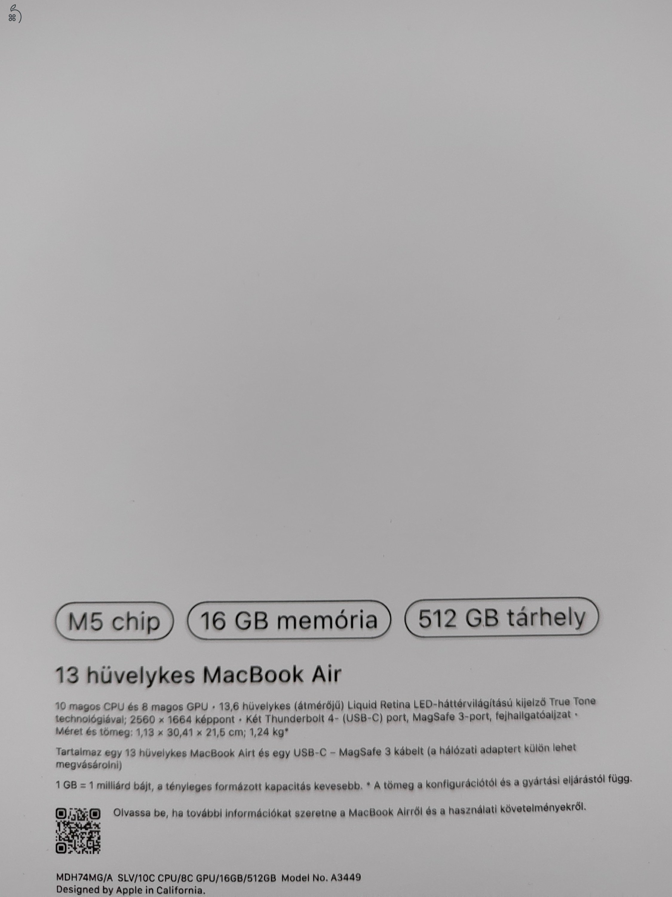 Macbook air 13 m5 16gb 