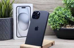 iPhone 15 Black 128GB 2 ÉV Garanciával 91%