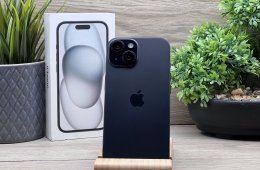 iPhone 15 Black 128GB 2 ÉV Garanciával 91%